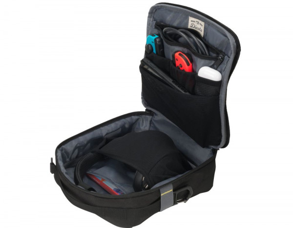 Tasche DICOTA Eco Zubehörbeutel MOVE Medium Schwarz Tragetasche mit RFID-Blockierung
