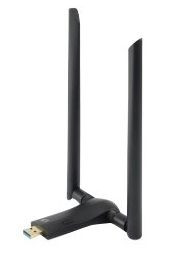 WLAN-Adapter USB 3.0 AC LevelOne WUA-1810E 2xAntenne inkl. Standfuß (Cradle), Frequenzband: 2.4 GHz und 5 GHz