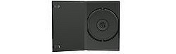 DVD Minibox 12,5cm x 9cm groß schwarz (einzeln) 25er umverpackt