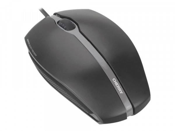 Maus Cherry GENTIX Silent Corded Schwarz USB 3-Tasten-Kabelmaus mit spezielle Tasten ohne Klick