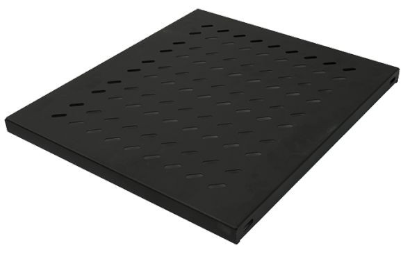 Fachboden 48,3 cm 1 HE 525mm tief Schwarz für 800mm tiefe Schränke, max. 50 kg
