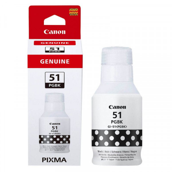 Tinte Canon GI-51PGBK Original Schwarz (Foto) 135 ml Flasche, für bis zu 6.000 Seiten