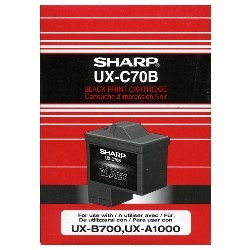 Tinte Sharp UX-B700 UX-C70B Original auch für UX-A1000, Restposten-Abverkauf