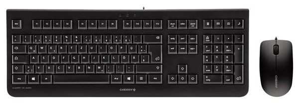 Tastatur & Maus Set Cherry DC 2000 corded Deskop Tastatur-und-Maus-Set verkabelt, USB