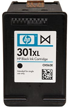 Tinte HP CH563EE No. 301xl schwarz 8 ml, für ca. 480 Seiten bei 5% Deckung