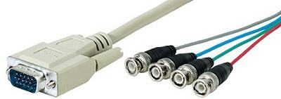 VGA-Kabel BNC 15P-4*BNC 2m hochwertig 15poliger Stecker an 4*BNC-Stecker