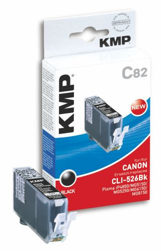Tinte Canon CLI-526BK dye kompatibel KMP C82 schwarz, 9 ml, oem 1514,0001