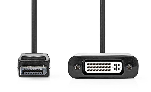 Monitor-Kabel DP-DVI 0.2m S-S Nedis Displayport an DVI, Stecker-Stecker