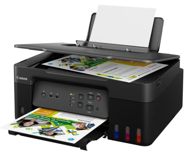 Canon AIO color INK A4 PIXMA G3430 Schwarz 3-in-1 USB/WLAN Drucker, Scanner, Kopierer mit Farbtanks zum nachfüllen