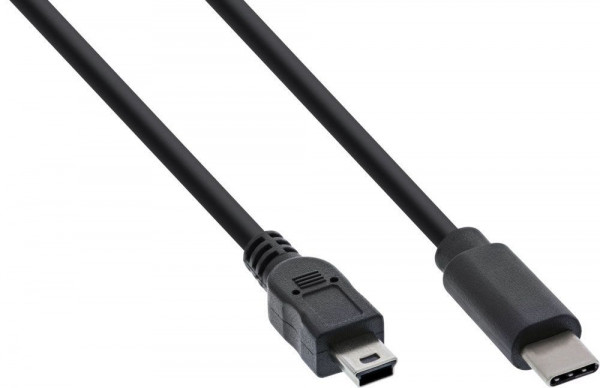 USB-Kabel 2.0 C-Stecker an Mini-B Stecker (5pol.) 2m Anschlusskabel