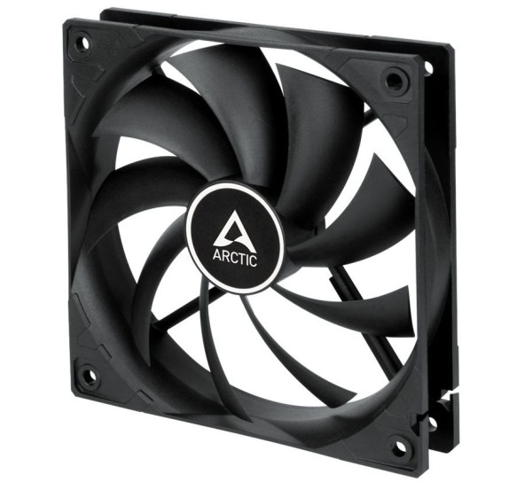 Lüfter 120 mm Arctic F12 TC Schwarz mit Temperatursensor, Anschluß: 3-Pin-Kabel