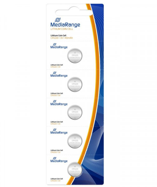Batterie Lithium 3V  Cr1220 5er Pack Mediarange (** 5 Stück Knopfzelle geblistert