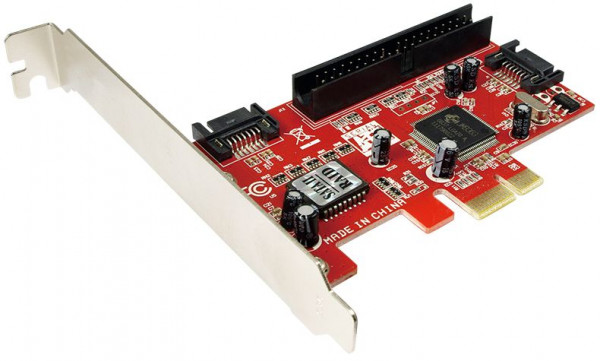 PCIe 1xIDE & 2x SATA Schnittstelle Logilink PCI-Express, zum Anschluß von PATA- und SATA-Geräten