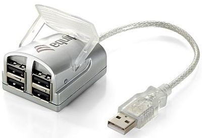 USB-Hub (USB 2.0)  4 Ports passiv equip 128583 USB-Verteiler, Plug & Play