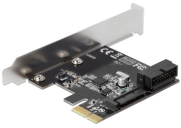 PCIe USB 3.0 Schnittstellen 1x Delock PCI Express 2.0 x1, inkl. low-Profil-Slotblech