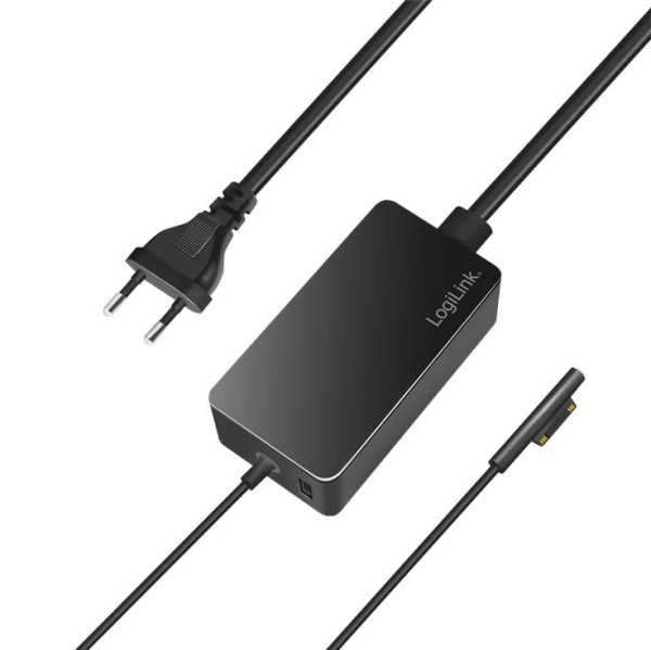 Netzteil Universal LOGILINK für Surface 65 Watt Schwarz inkl. 1x USB