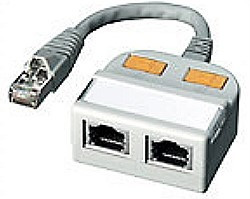 ISDN-Adapter Anschlußdoppler 8 auf 2x4 Kontakte TP-Adapter