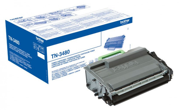 Toner Brother TN-3480 Schwarz Original für ca. 8.000 Seiten bei 5% Deckung