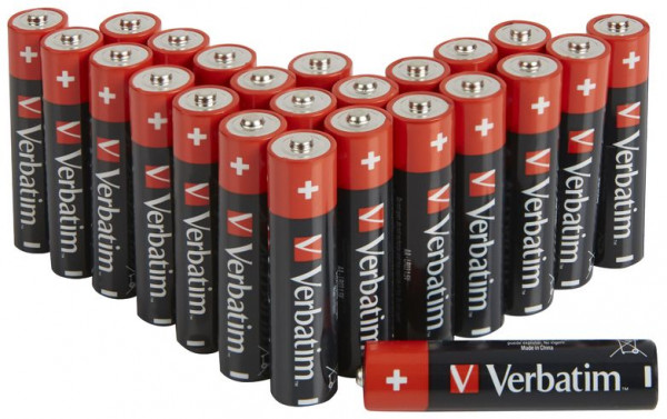 Batterie AA/R6/LR6 Mignon Alkalisch Verbatim 24er Pack (** 1.5V