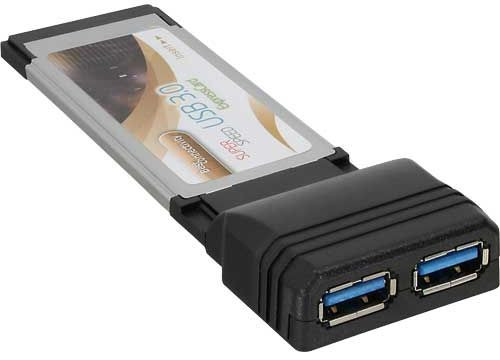 Express Card 2x USB 3.0 InLine 2-Port