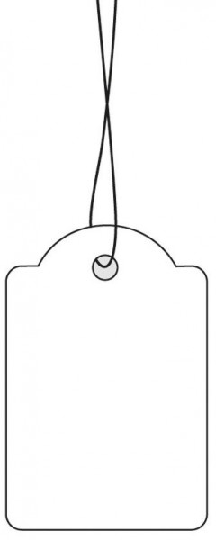 Hängeetikett 32x50mm mit weißem Faden HERMA 6948 1000 Stück