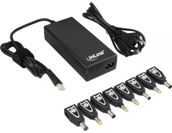 Netzteil Universal  90 Watt für Notebooks Inline Schwarz Universal-Netzteil