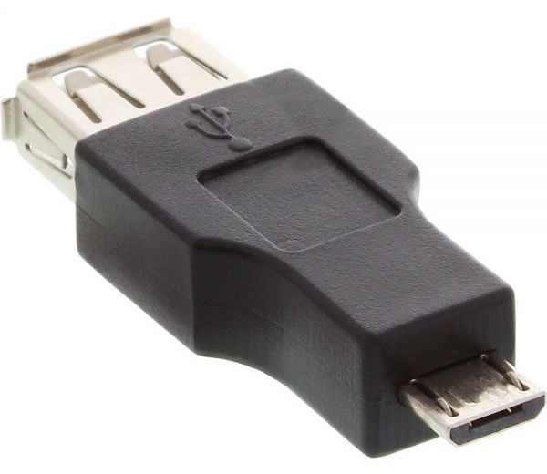 USB-Adapter 2.0 Micro-B-Stecker an USB A Buchse, OTG Adapter Micro-USB Adapter