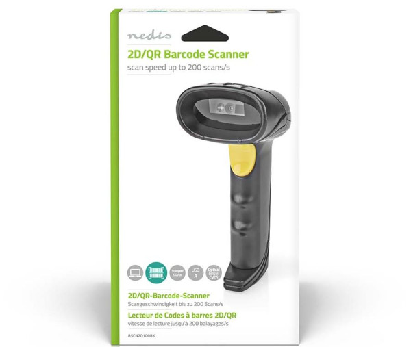 Barcode-Scanner Nedis CMOS 1D/2D/QR kabelgebunden