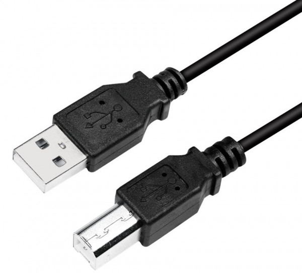 USB-Kabel 2.0 A-B 4.5m Druckerkabel Schwarz/Grau/Beige HINWEIS: USB-STANDARD max. 4.5m !!!