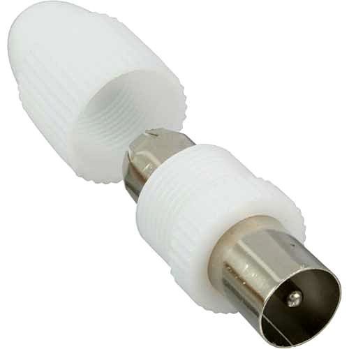 SAT-Kabel Koaxialstecker - gerade Metall vernickelt
