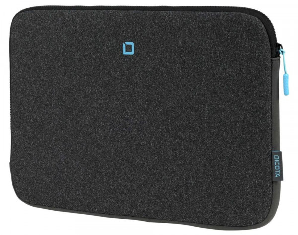 Hülle für 35.8 cm (14'') Geräte DICOTA Skin FLOW Notebook-Hülle aus Neopren, anthracite/blue