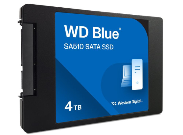 SSD 6,4 cm   4 TB WD Blue 600 TBW, SATA 6 Gbit/s, 560 MB/s lesen, 520 MB/s schreiben