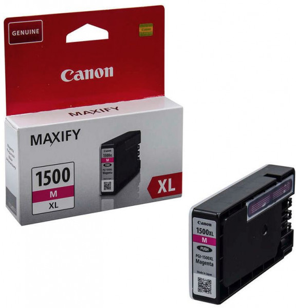 Tinte Canon PGI-1500XL m Magenta Pigmenttinte 12ml (ca. 780 Seiten), DRHD-Dual Resistant High Density