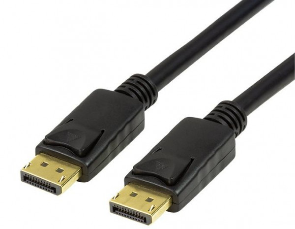 VGA-Kabel Displayport 1.4  1m S-S Logilink schwarz Stecker an Stecker, vergoldet, 8K/60Hz and 4K/120Hz