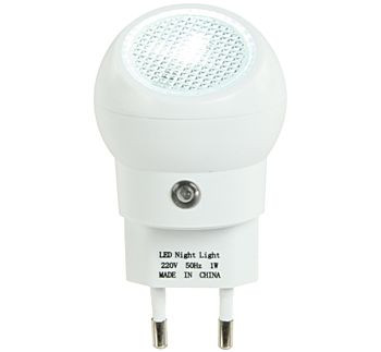 LED Nachtleuchte mit Dämmerungssensor EL-NIGHT4 LED Nachtlicht mit Lichtfarbe weiss