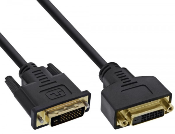 VGA-Verlängerung DVI-D 2,0 m S-B Premium 24+1 Stecker an Buchse, gegoldete Kontakte