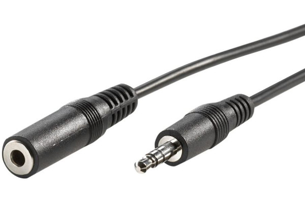 Audiokabel  2.0m 1KS-1KB stereo (Verlängerung) 3.5mm Klinkenstecker an -buchse, oem 99931