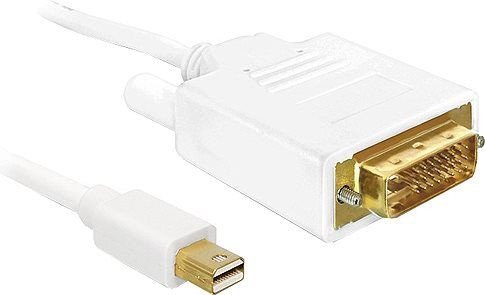 VGA-Kabel Mini-DisplayPort Stecker auf DVI-Stecker Delock Adapter ist ideal für Mac-Geräte, Kontakte mit Goldauflage