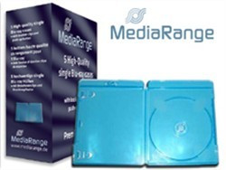 BluRay-Hüllen, BluRay Cases 5er Pack blau transparent, jeweils für eine BluRay Disk