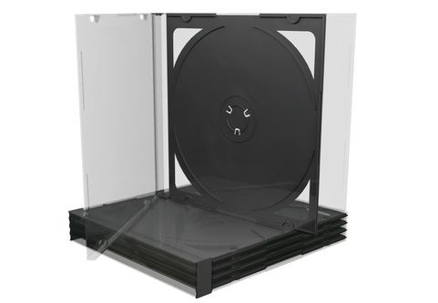 CD-Hüllen Jewelcase doppelt 5er Pack auch als DVD-Hülle nutzbar, 1 VE = 5 Stück