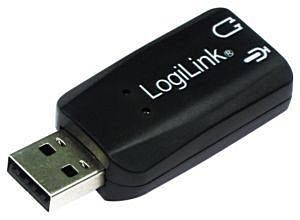 USB-Adapter an Sound LogiLink UA0053 Plug and Play USB Soundkarte mit Virtual 3 D Soundeffect