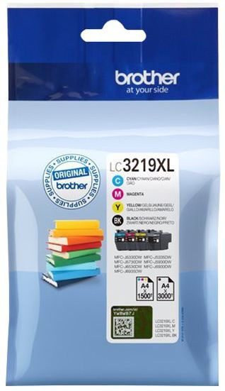Tinte Brother LC3219XL Value 4er Pack Schwarz/Cyan/Magena/Yellow