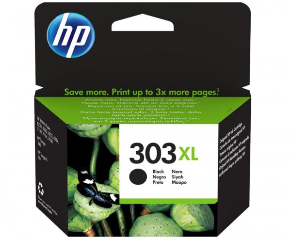 Tinte HP T6N04AE 303BK XL Original HP  !Sonderposten! 12ml, für ca. 600 Seiten bei 5% Deckung