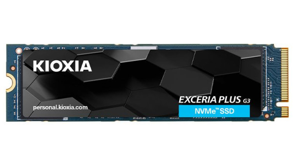 SSD M.2 1 TB Kioxia Exceria Plus G3 1TB PCIe 4.0 x4 NVMe 600 TBW, 5000 MB/s lesen, 3900 MB/s schreiben
