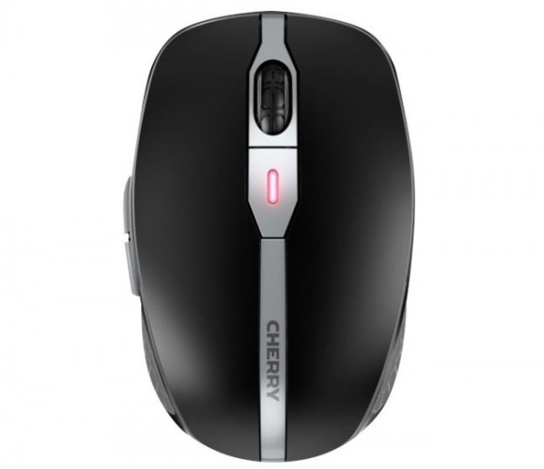 Maus Cherry MW9100 wireless/schnurlos wiederaufladbar drahtlose 6-Tasten-Maus mit Scroll-Rad, Schwarz