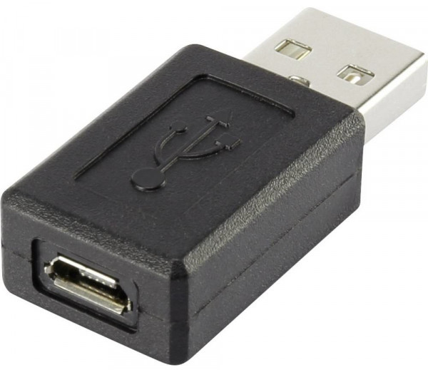 USB-Adapter 2.0 A-Stecker an Micro-B-Buchse vergoldeten Steckkontakte