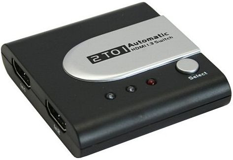HDMI-Umschalter 3fach Inline 17671I, 2x in - 1x out elektronisch, HDCP kompatibel