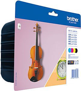 Tinte Brother LC-127XL/LC-125XL 4er Valuepack Original je 1 x LC-127XLBK, LC-125XLC, LC-125XLM, LC-125XLY