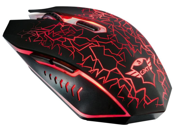 Maus Trust GXT 107 Izza mit Scrolling-Rad schnurlos 6-Tasten-Cordless-Mouse für Rechts- und Linkshänder