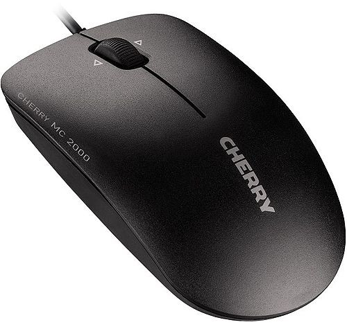 Maus Cherry MC2000 USB Schwarz 3-Tasten-Kabelmaus für Rechts- und Linkshänder